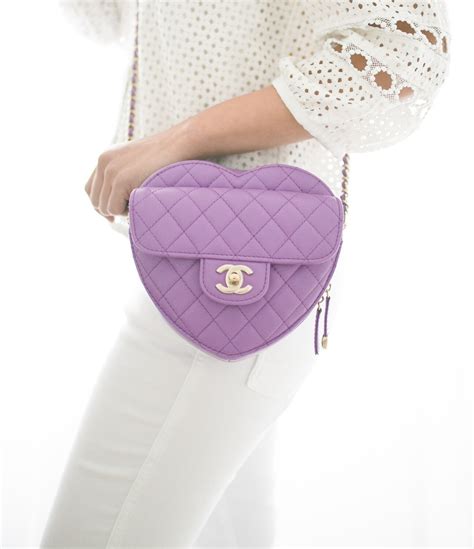 purple chanel heart bag|buy chanel bag online.